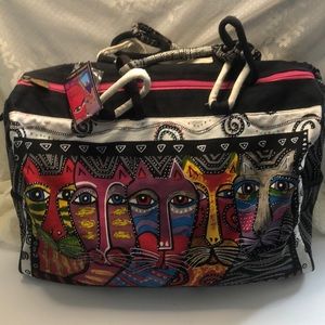 Vintage Laurel Burch Artistry Oversized Canvas Bag. NWT and Keepsake  Me…